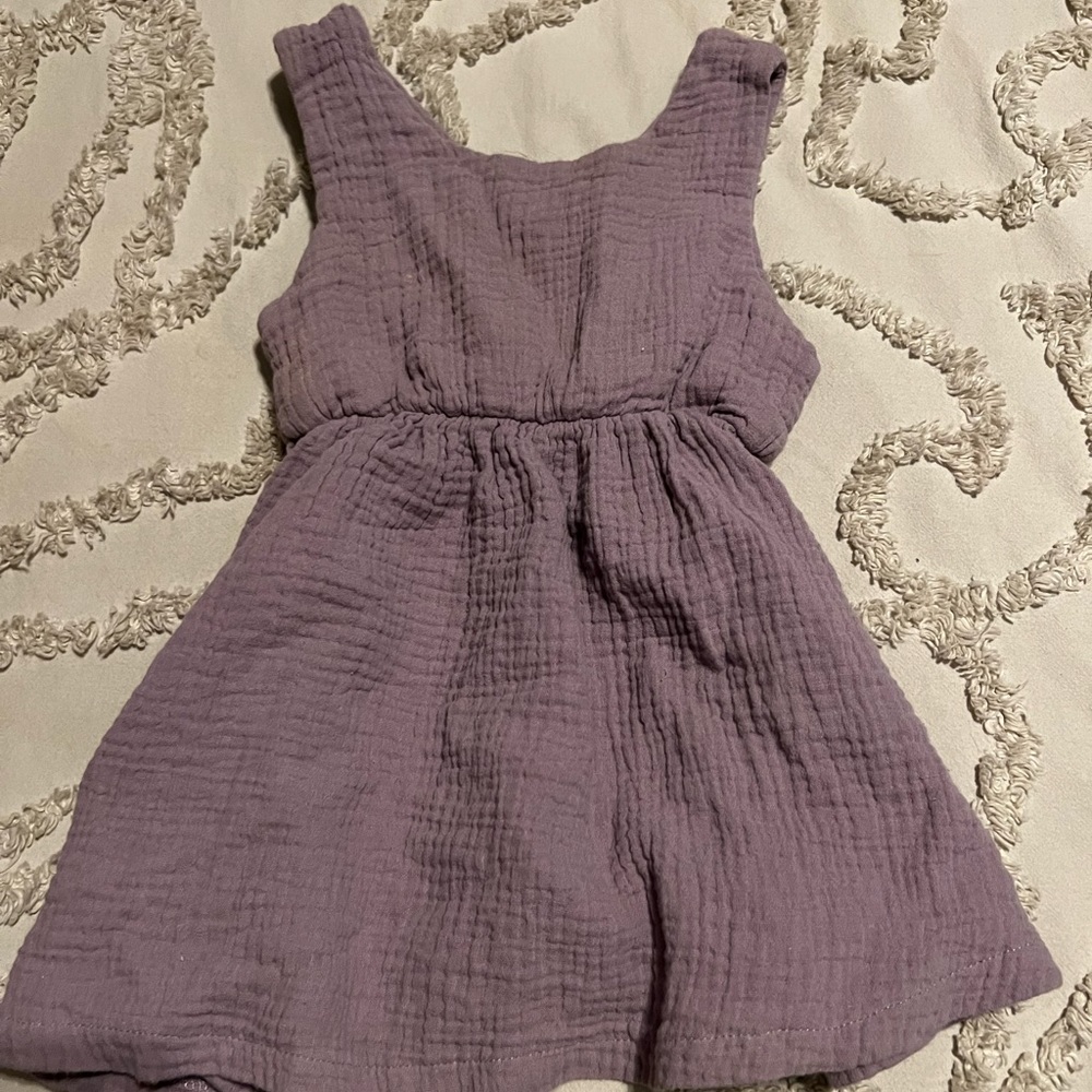 Purple flowy summer dress